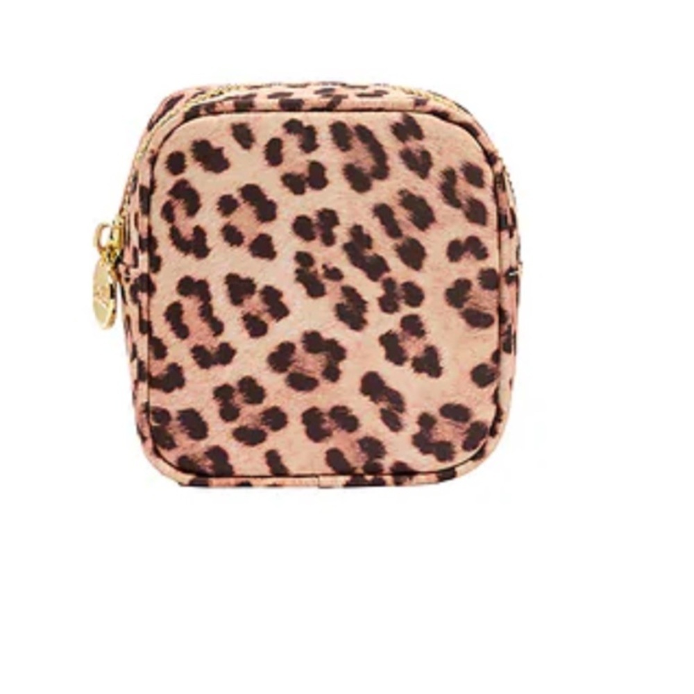 NWT STONEY CLOVER LANE Mini Pouch Leopard